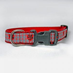 Buckeye Tartan Dog Collar