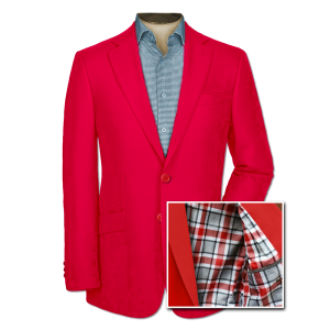 Buckeye Tartan Alumni Blazer - scarlet